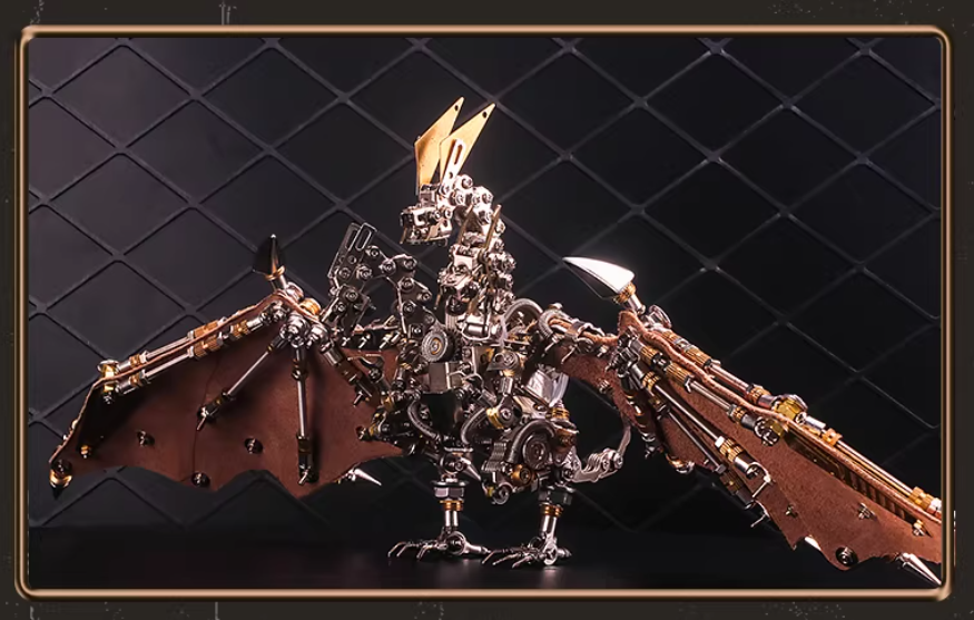 三頭龍の金属模型玩具置物デスクトップ装飾品高級工芸品ホリデーギフト