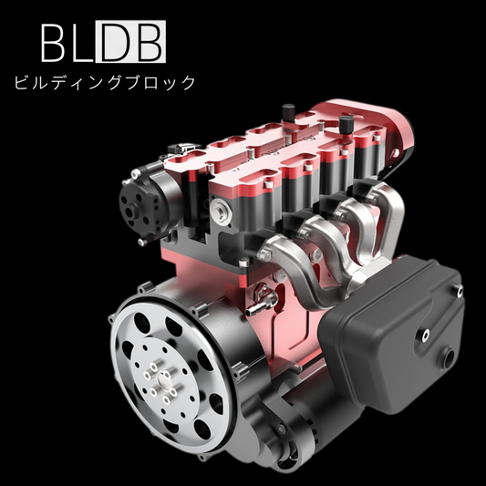 ENJOMOR GS-L4 DOHC 直列4気筒 ガソリンエンジン模型｜4ストローク・水冷・最高12,000rpm