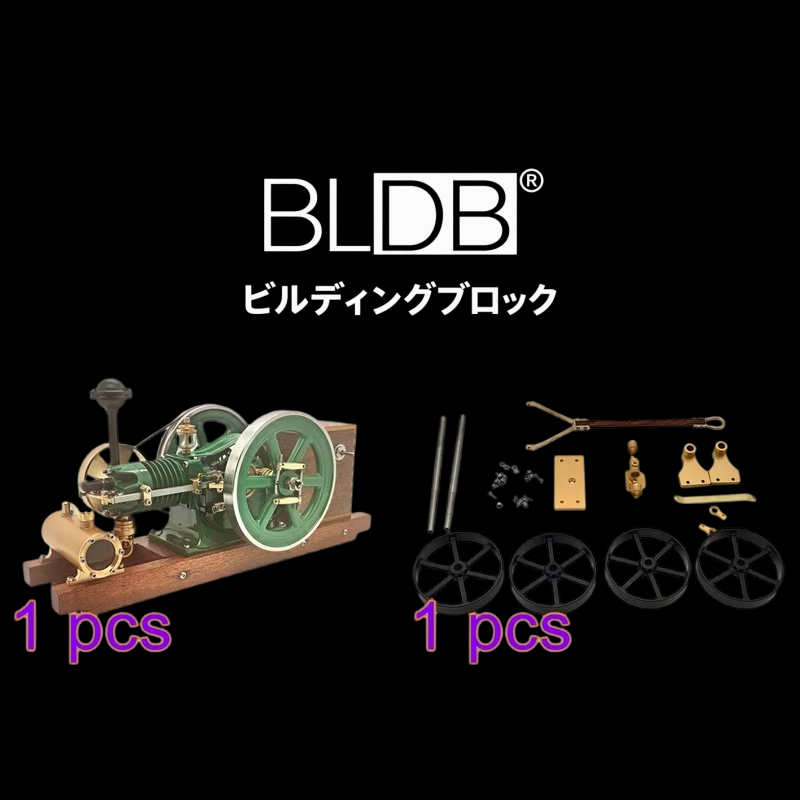 ベルト駆動ファンを装備したB04ヒット＆ミス式エンジン模型