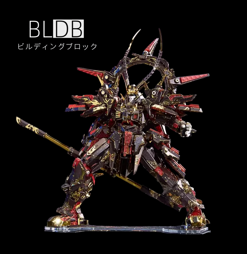 サイバーパンク・メカ武士 3Dメタルモデル