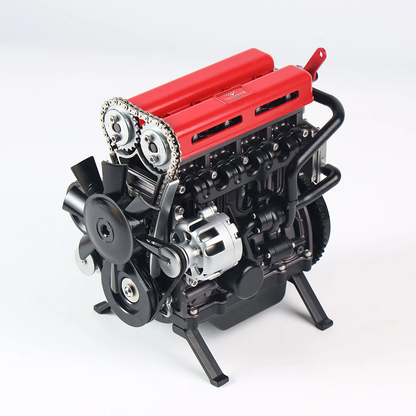 V4自動車エンジンモデル フルメタル組み立て式 4気筒エンジンキット 産業研究・学習用/おもちゃ/ギフト