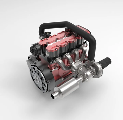 ENJOMOR GS-L4 DOHC 直列4気筒 ガソリンエンジン模型｜4ストローク・水冷・最高12,000rpm