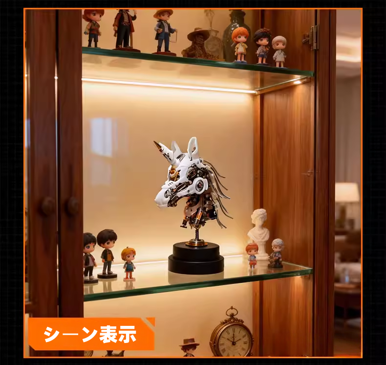 2026年 新年の贈り物：十二支馬頭金属模型 - 限定版（双子の十二支）