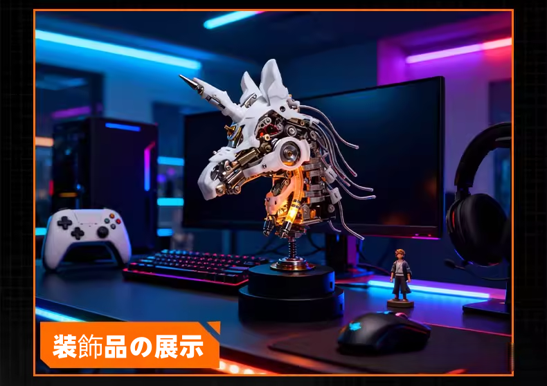 2026年 新年の贈り物：十二支馬頭金属模型 - 限定版（双子の十二支）