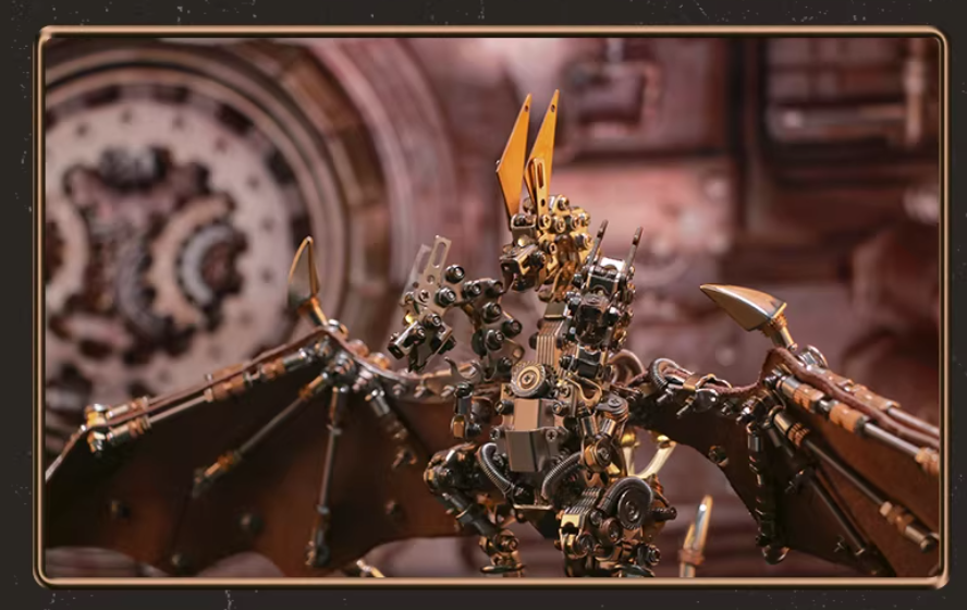 三頭龍の金属模型玩具置物デスクトップ装飾品高級工芸品ホリデーギフト