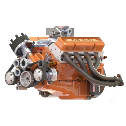 CISON V8-OHV-44 PRO 44cc 1/6スケール V8ガソリンエンジン組立キット｜4ストローク OHV 水冷