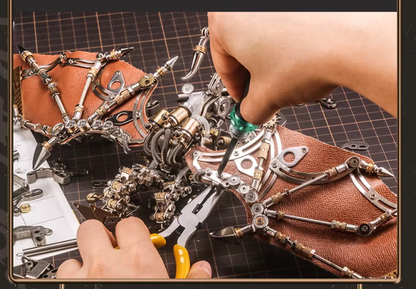 三頭龍の金属模型玩具置物デスクトップ装飾品高級工芸品ホリデーギフト