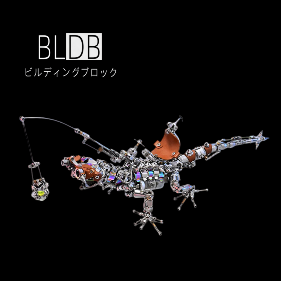 DIY スチームパンク カメレオン メカニカル 3D メタルモデルキット 1000 ピース ハイレベル難易度パズル