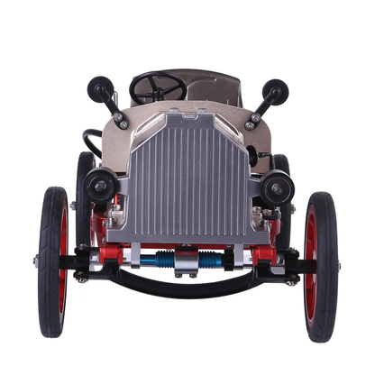 クラシックカー金属模型の車体横側デザイン。アルミ合金加工と可動機構を楽しめるメカニカルモデル
