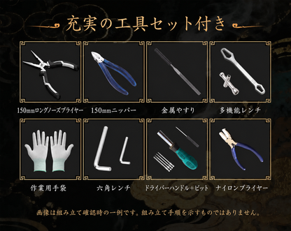 孫悟空メカ組み立てキットに付属する工具セット