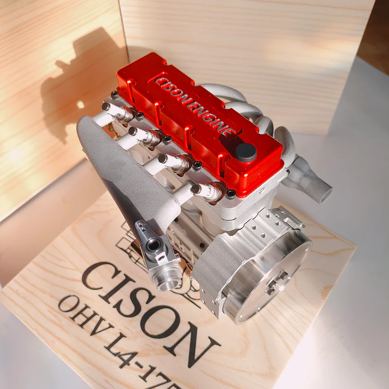 CISON L4-175-OHV 17.5cc 直列4気筒 ガソリンエンジン模型｜4ストローク OHV 水冷式