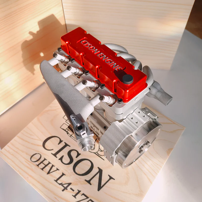 CISON L4-175-OHV 17.5cc 直列4気筒 ガソリンエンジン模型｜4ストローク OHV 水冷式