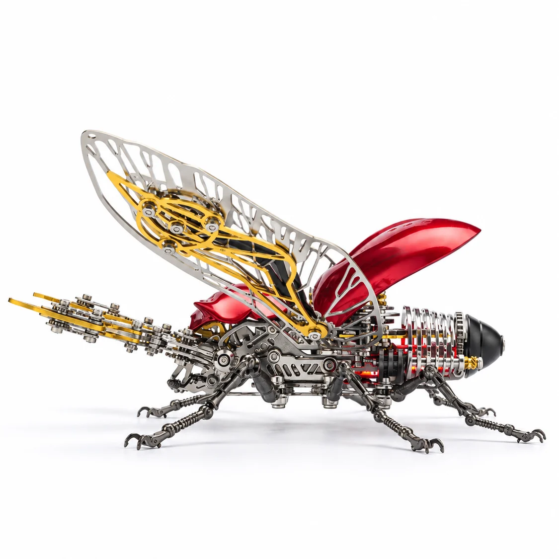 メカニカル カブトムシ 3Dメタルモデル｜317ピース DIY昆虫パズル 4色展開
