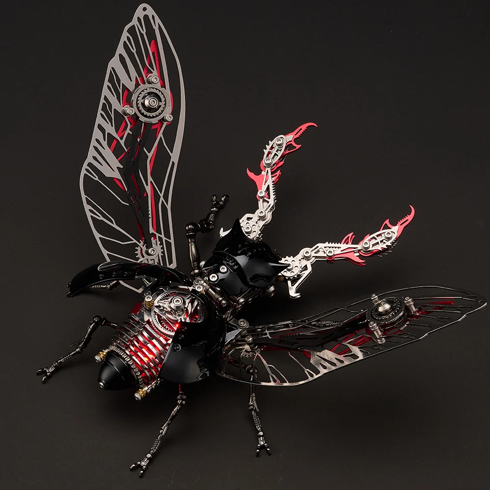 メカニカル カブトムシ 3Dメタルモデル｜317ピース DIY昆虫パズル 4色展開