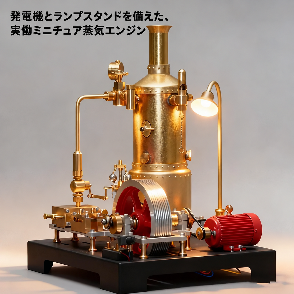 配管とバルブを確認できるRETROL定置式ライブスチーム模型