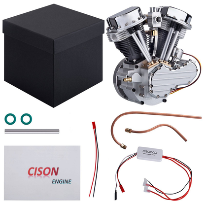 CISON FG-VT9エンジン本体、CDI、木製ベース、ホースを含む付属品一覧