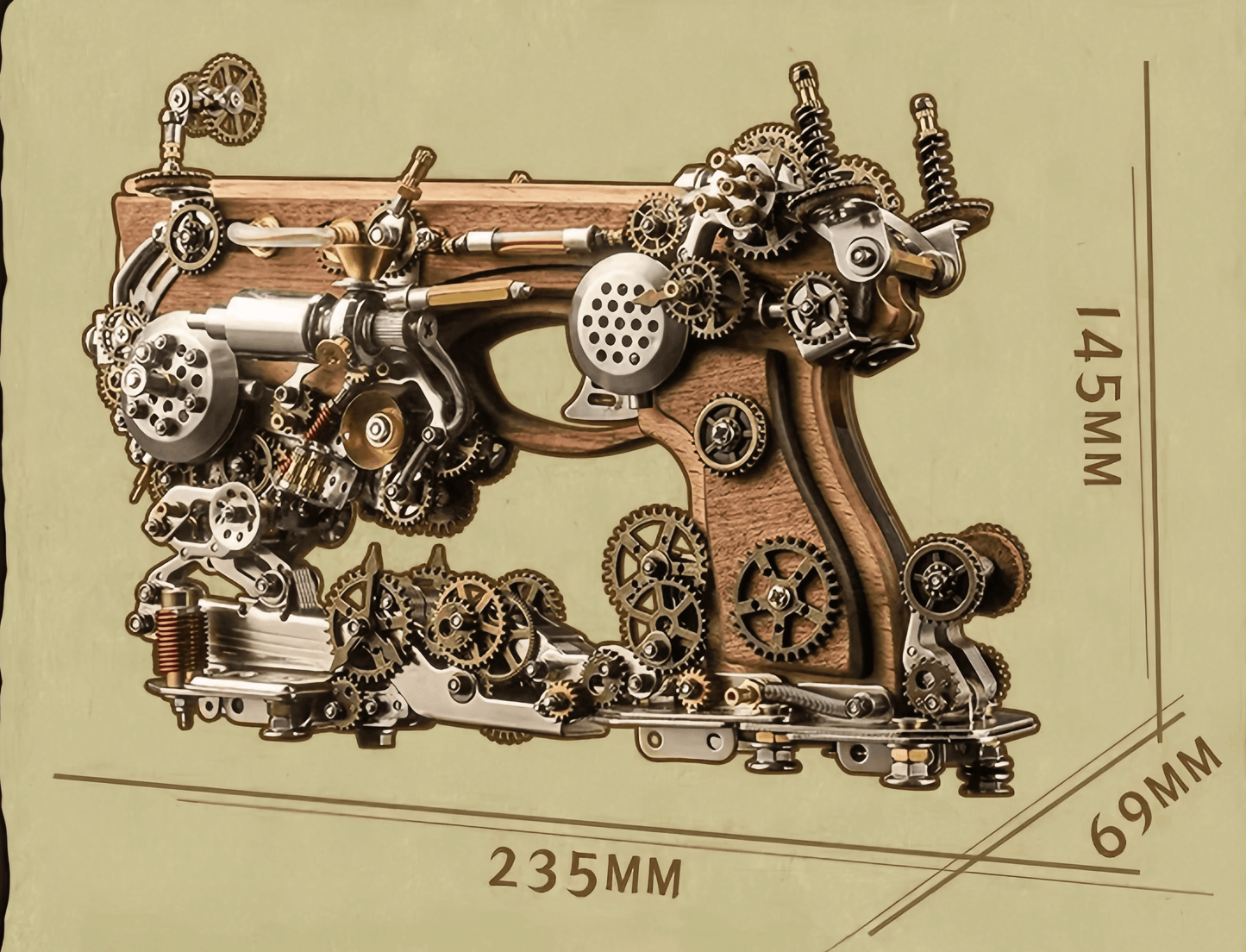 アルキメデス蒸気クロスボウ3D立体金属パズルDIY玩具ギフト