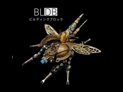 組立 DIY 3 D 金属機械戦争甲虫サウンド コントロール光