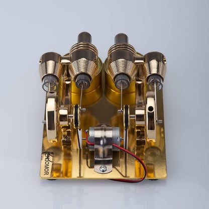 ENJOMOR 4気筒ホットエア・スターリングエンジン発電機
