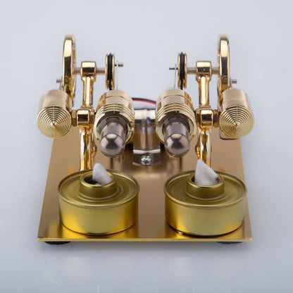 ENJOMOR 4気筒ホットエア・スターリングエンジン発電機