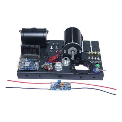 12V DC発電機ベースのプーリーと電子部品一式